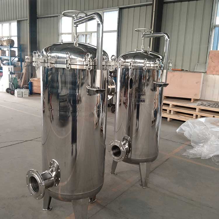 華豫生產(chǎn)供應(yīng)DN125袋式過濾器 5袋 不銹鋼殼體